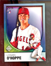 2023 Topps Transcendent Logan O'Hoppe Icons Chrome Refractor RC 25/25 Book-End