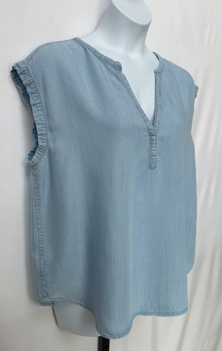 GAP Damen Gr. XL ärmellose Bluse mit V-Ausschnitt. - Bild 6 von 8