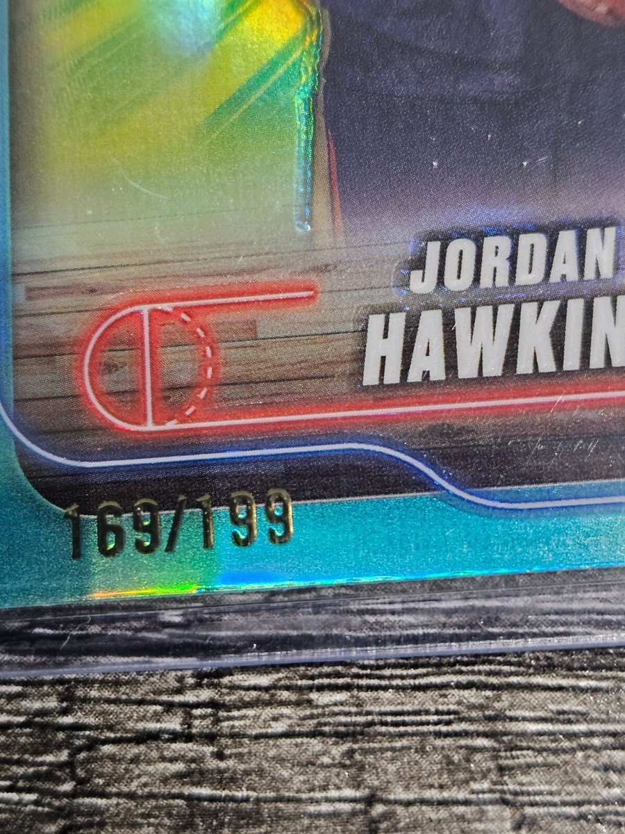 2025 TOPPS CHROME #200- JORDAN HAWKINS - AQUA BORDER REFRACTOR
