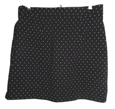 Rafaella Comfort Skort Women's Small Black Polka Dot Pull On Fits Your Shape