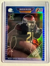 K190,903 - 2021 Leaf Pro Set Metal Rainbow Blue #61 Marvin Wilson #/75