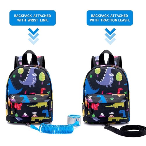Mochila Con Arnes Para Ninos Pequenos Con Correa Mochilas De Dinosaurios Para Us - Picture 5 of 8