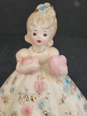 Vintage Josef's Originals Valentines Girl A Wonderful World Rare Find Sample 