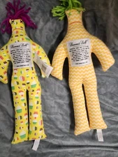 Dammit Dolls LOT of 2 Yellow/Orange Cupcakes & ZigZags Plush Toy Doll For Adults