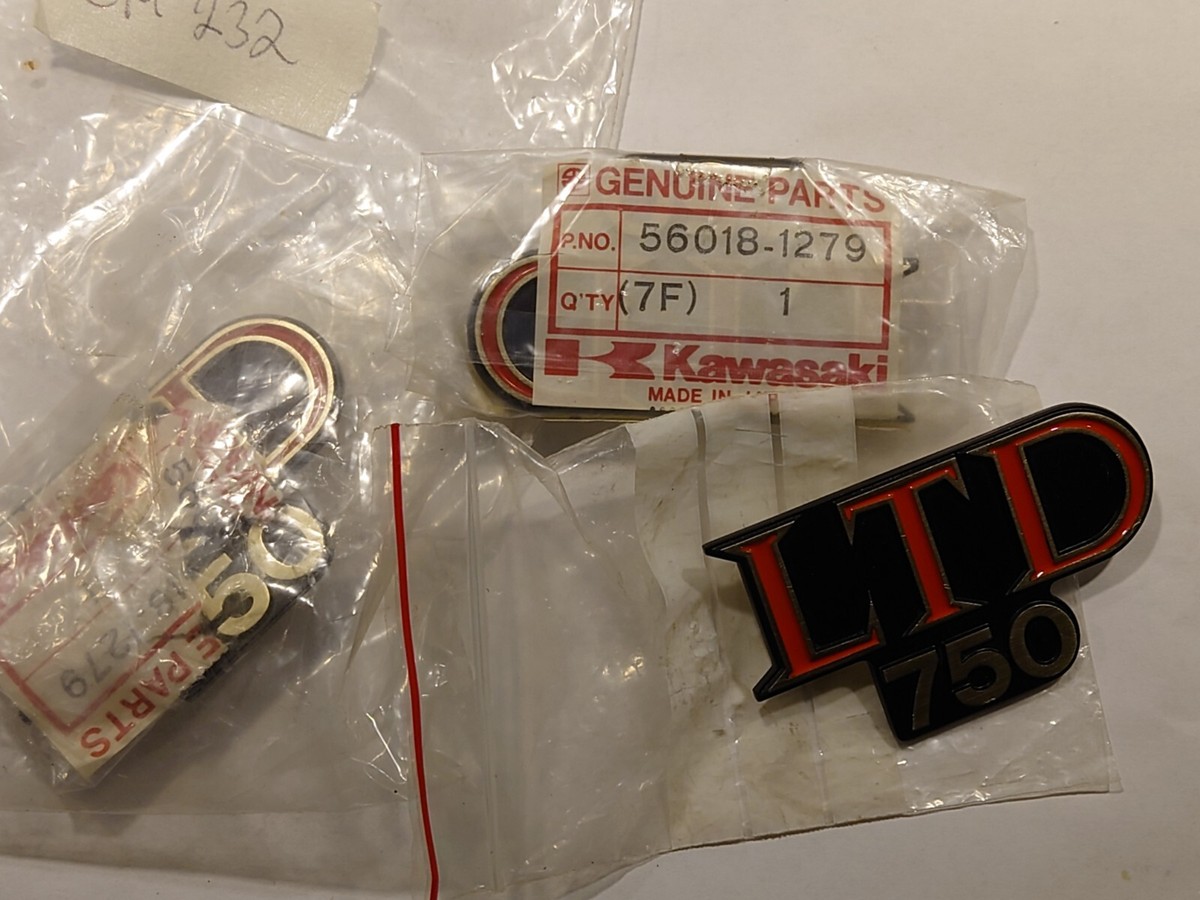 Mark, side cover NOS Genuine Kawasaki. Part 56018-1279 KZ750 LTD