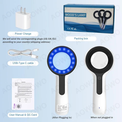 UV Woods Lamp Examination Dermatology Skin Anyalyzer For Vitiligo CE FDA - Picture 9 of 11