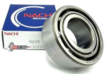 NACHI JAPAN 5206 C3 DOUBLE ROW ANGULAR CONTACT BEARING 30x62x23.8