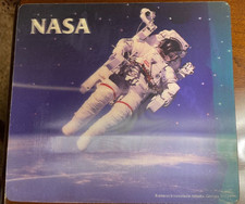 Vtg NASA 3D Astronaut Spacewalk Thin Mouse Pad Mousepad Business Innovations