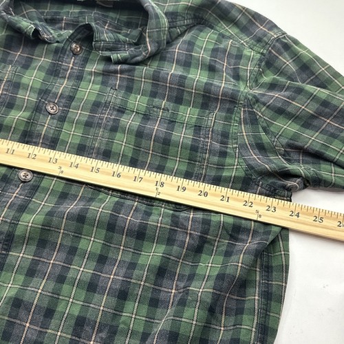 Duluth Trading Hemd Herren L grün kariert Baumwolle Flanell Knopfleiste Langarm - Bild 6 von 7