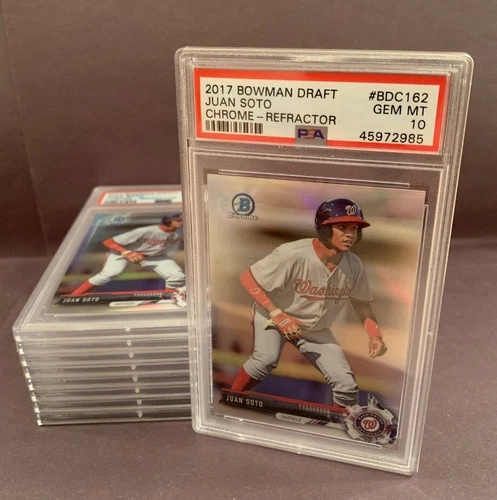 2017 Juan Soto Bowman Draft Chrome REFRACTOR - PSA 10 - QTY 🔥🔥🔥