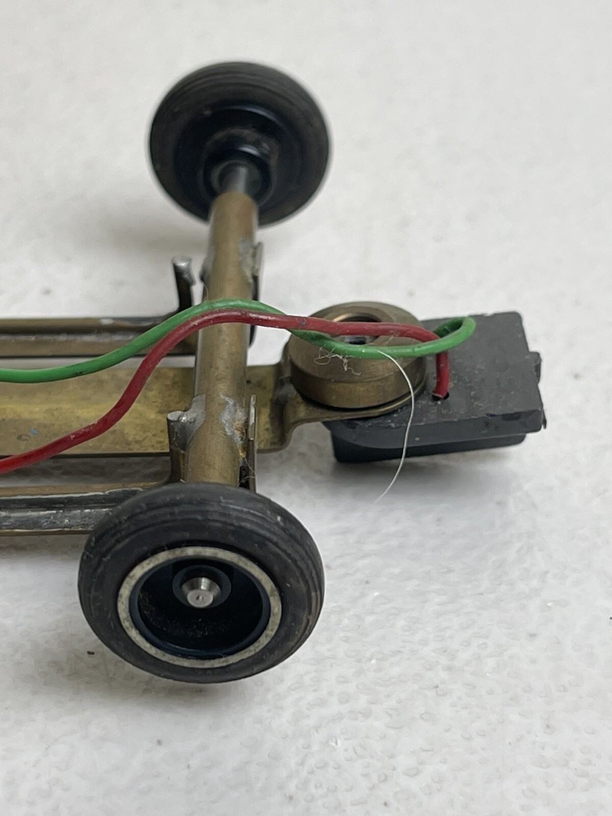 Vintage BRASS Slot Car CHASSIS 1/24TH MURA MOTOR UntestedRare eBay