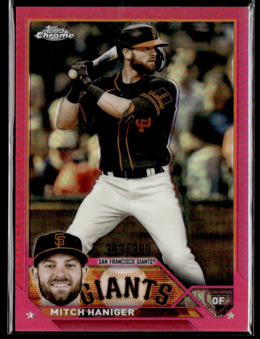 2023 Topps Chrome Pink Refractor Mitch Haniger /399 San Francisco Giants #122