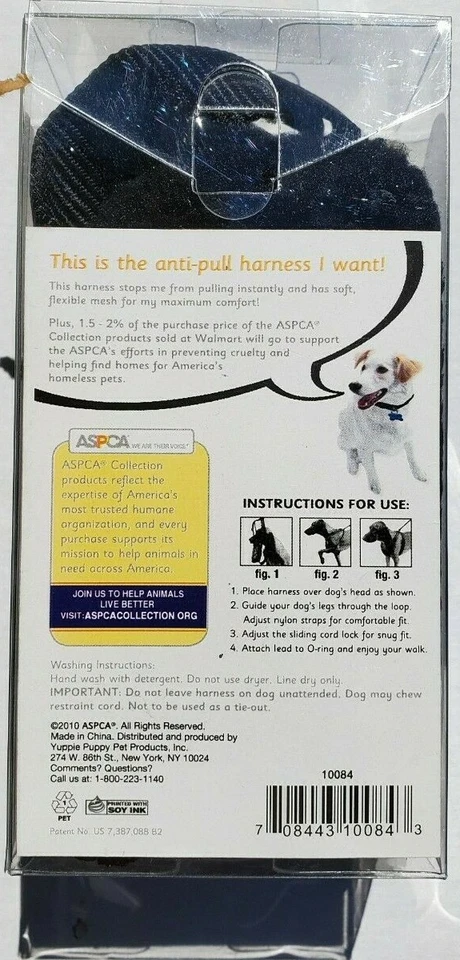 ASPCA Anti-Pull Adjustable Mesh Harness Stops Pulling Instantly - L/XL - Black - Image 2 of 3