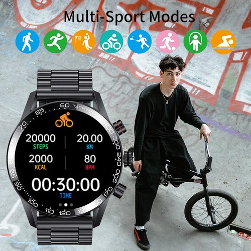 Smartwatch uomo orologio intelligente orologio uomo fitness Bluetooth chiamata uomini business - Foto 9 di 29