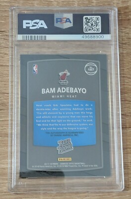 2017-18 Panini Donruss Optic - Rated Rookie Bam Adebayo #187