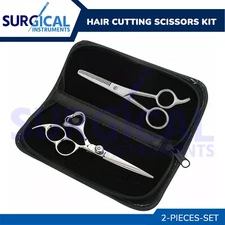 6" Professional Hair Cutting Scissors Thinning Barber Shears Set Kit German Grad