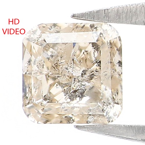 Diamant radiant naturel en vrac 0,50 CT 4,50 MM couleur jaune gris diamant KR113