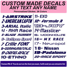 CUSTOM Vinyl Decal For Cars,Trucks, Bikes, Boat, Mug - ANY TEXT ANY NAME Sticker