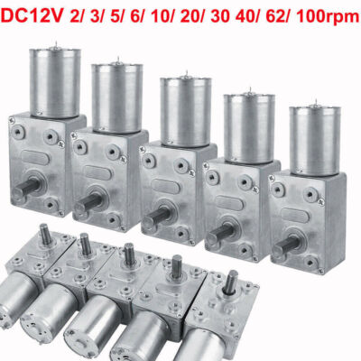 Fyssnn 120W 12V DC Getriebemotor - Schneckengetriebe Mit Selbsthemmung