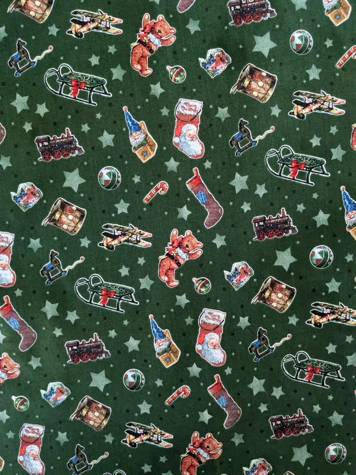 BTHY x 43" Giordano Studios UN DÍA EN LA VIDA DE SANTA Tela de algodón Foto 4 de 4