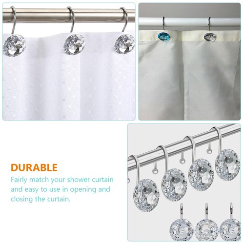12 Pcs Shower Curtain Hook Fixing Hooks Accessories Rings and Holder - 第 7/12 張圖片