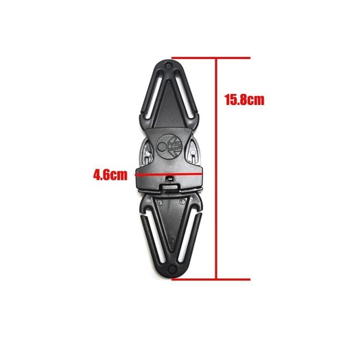 Cinturón de seguridad para bebés 2 piezas arnés de pecho clip hebilla pestillo protector ajustable - Imagen 4 de 9