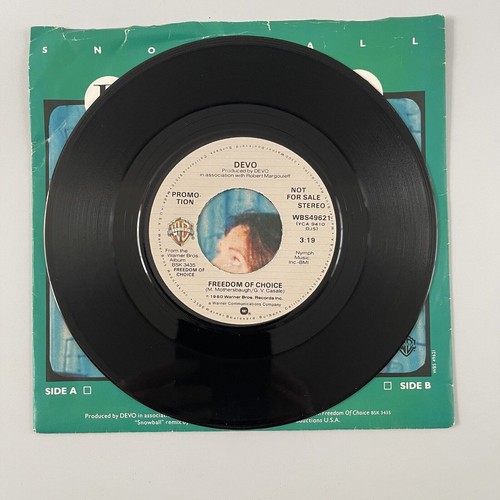 Devo - Freedom Of Choice / Snowball (Remix) (1980) 7" 45 Record DJ Promo NM - Picture 5 of 7
