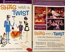 Shag with a Twist Live Show Modernism Week 2024 Josh Agle Promo Art Card