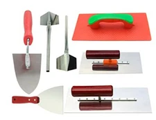 Concrete Drywall Finishing Hand Tools Set 7PC- Includes Flat Finishing Trowel...
