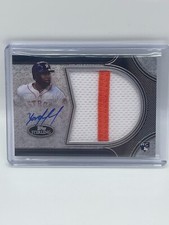 2020 Topps Sterling Yordan Alvarez Jumbo Patch Game Used RC Relic Auto /5