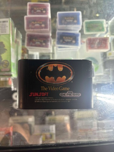 Batman: The Video Game (Sega Genesis, 1990) Authentic Game Cartridge