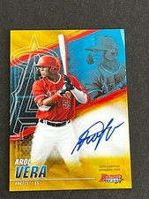 Arol Vera 2021 Bowman's Best Gold Refractor Auto #ed 19/50