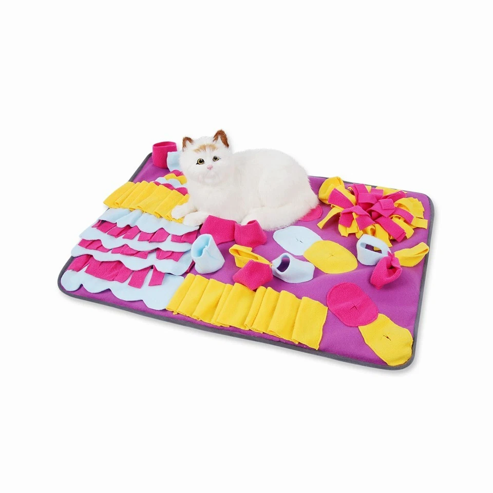Hund & Katze Schnüffelteppich Trainingsmatte Futtermatte Spielzeug 70x50cm - Bild 2 von 4