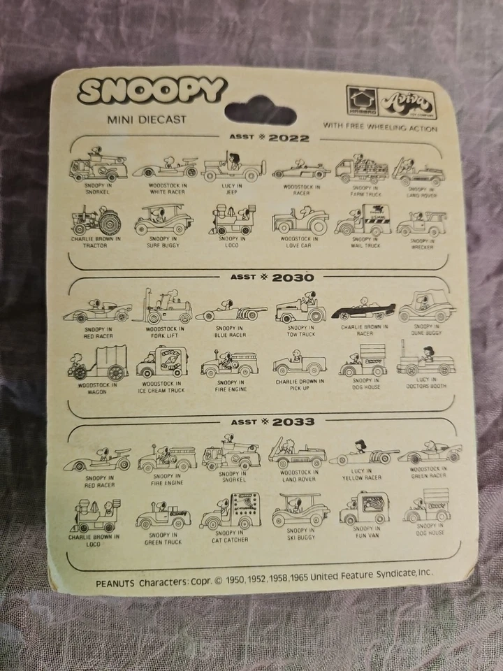 Snoopy Mini Diecast #2033 Hot Pink Fire Engine  Rare - Image 3 of 3