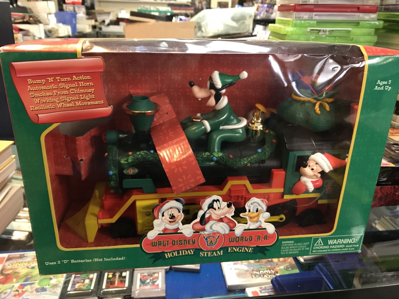 Walt Disney World R R Holiday Steam Engine in Box