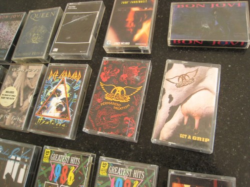 CASSETTE TAPES 80's 90's AC/DC DEF LEPPARD BON JOVI AEROSMITH - FREE POSTAGE - Picture 3 of 39