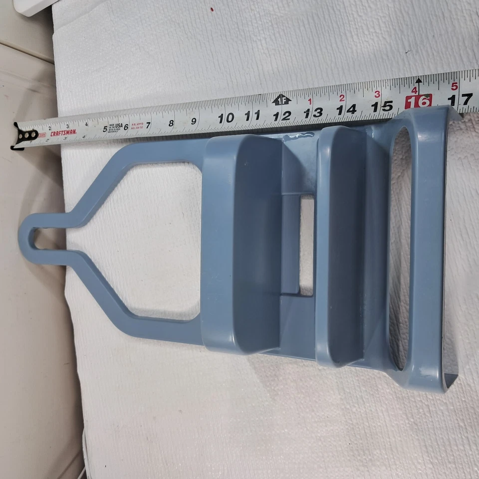 Carrito de ducha de baño Rubbermaid vintage con bandeja de jabón #2820 estante azul polvoriento claro Foto 2 de 4