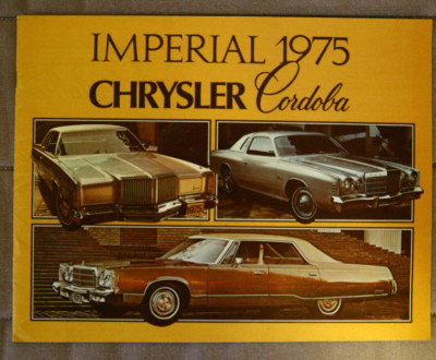 CHRYSLER CORDOBA IMPERIAL 1975 dealer brochure - French - Canadian Market