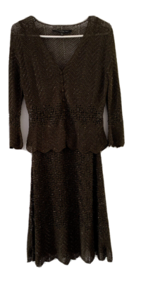 NWT Carmen Marc Valvo Collection 2 Piece Festive Cocktail Dress & Jacket SZ  SM | eBay