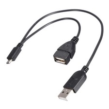 Y Splitter OTG Cable Micro USB USB Adapter Cable