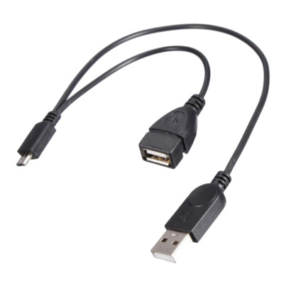 Y Splitter OTG Cable Micro USB USB Adapter Cable
