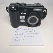 Nikon CoolPix P5100 12.1MP Digital Camera, 3.5x Zoom for Parts or Repair