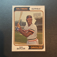 Topps 1974 Base Set - Don Baylor #187 Baltimore Orioles Baseball Card