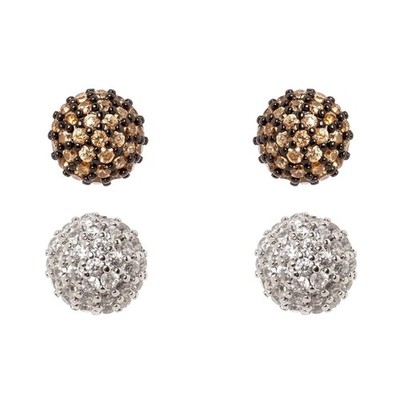 SODINI Ohrringe Kugel 0,8cm Zirkonia Pavé JUDITH 842380 Schmetterlingsverschluss