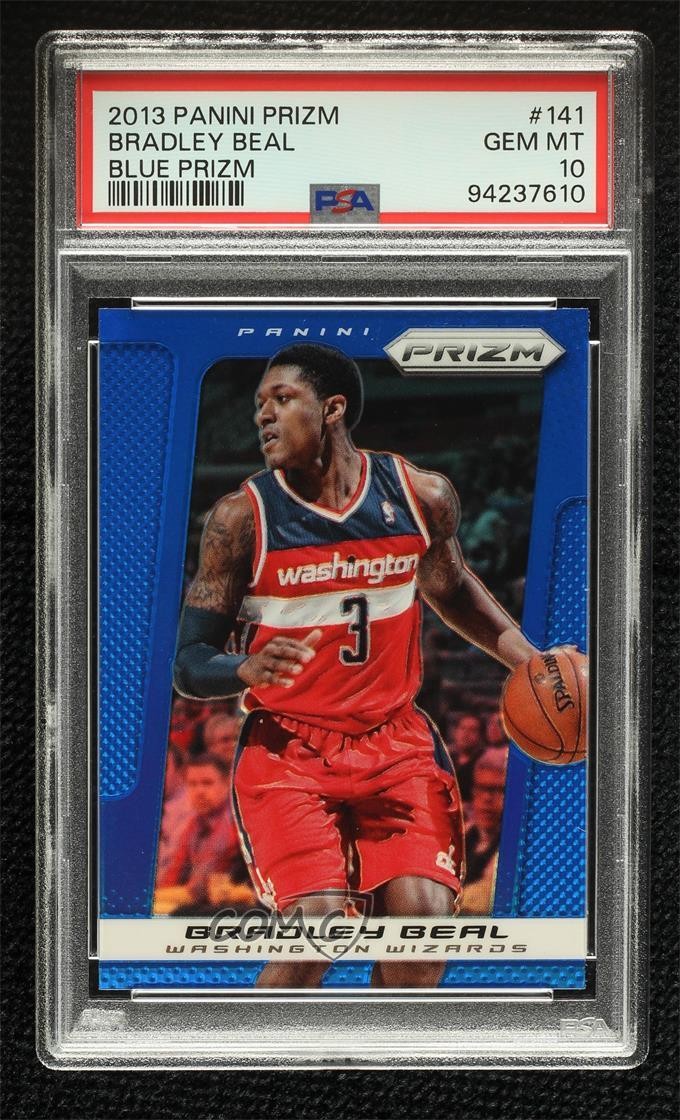 2013-14 Panini Prizm Wal-Mart Blue Prizm Bradley Beal #141 PSA 10 GEM MT