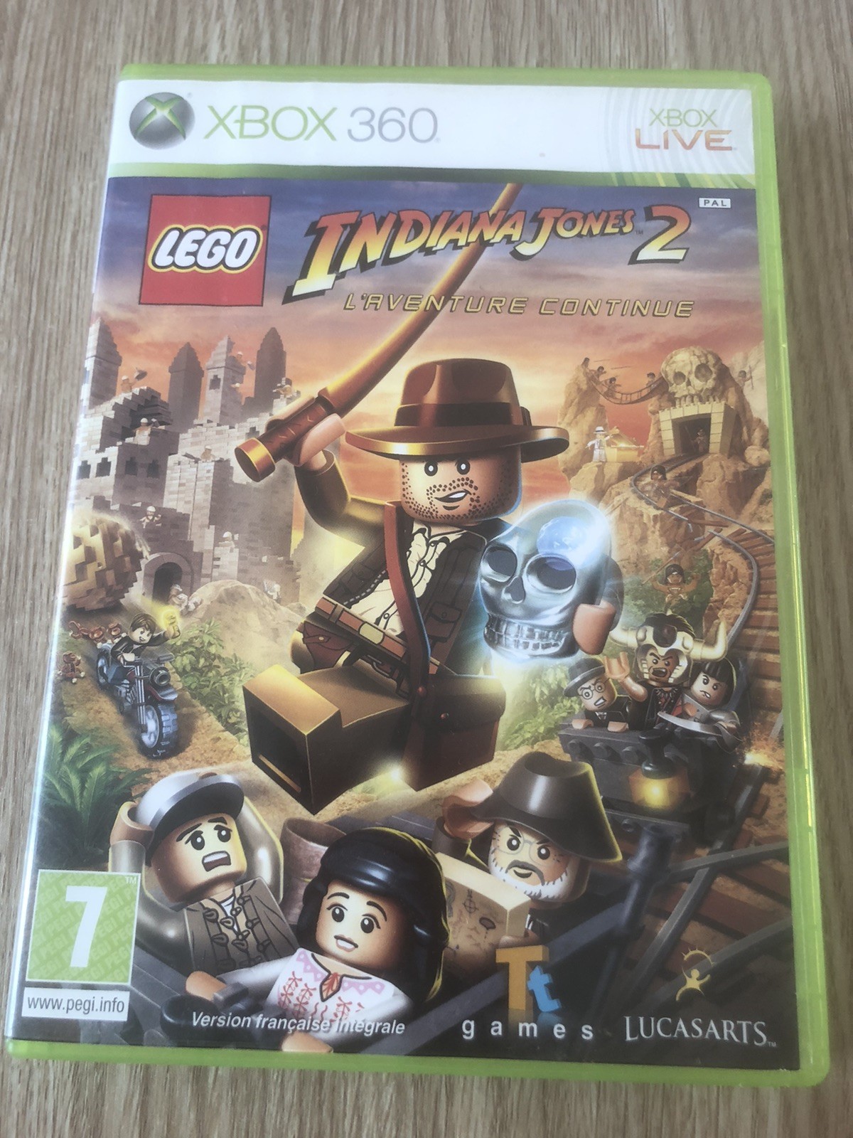 JEU LEGO INDIANA JONES 2 L’AVENTURE CONTINUE XBOX 360 FRANÇAIS COMPLET RARE
