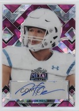 2022 Leaf Metal Draft Portrait Pink Crystals 5/10 Jaivon Heiligh Auto 0u66