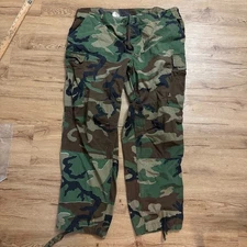 Military Pants Regular Woodland Camo Combat Trousers  Baggy Tactical Army XL