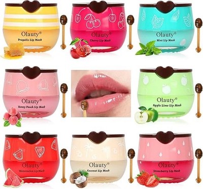 Honeybalm Strawberry Real Organic Lip Balm 5.6G with Applicator 8 pcs set