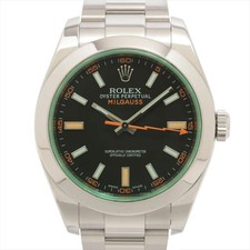 Rolex Milgauss 116400GV SS SS AT black dial 2 Extra Links